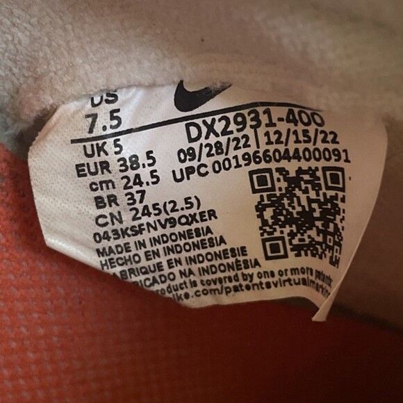 Nike Waffle Debut Womens Size 7.5 Shoes DX2931 400 Game Royal Retro White Blue - Picture 12 of 12